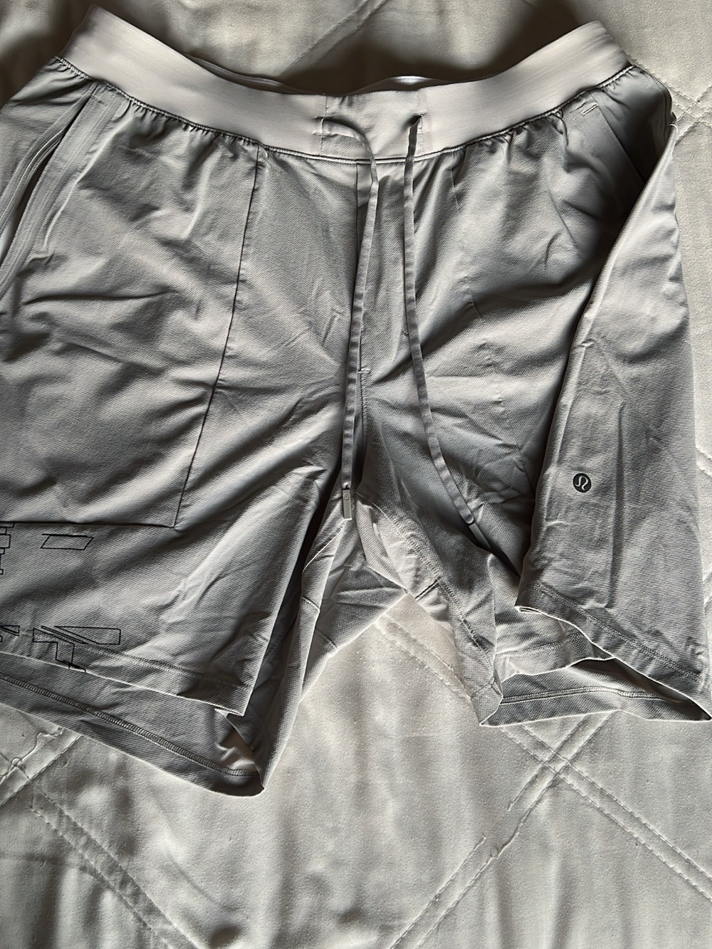 lululemon athletica Men’s Light Gray Athletic Shorts